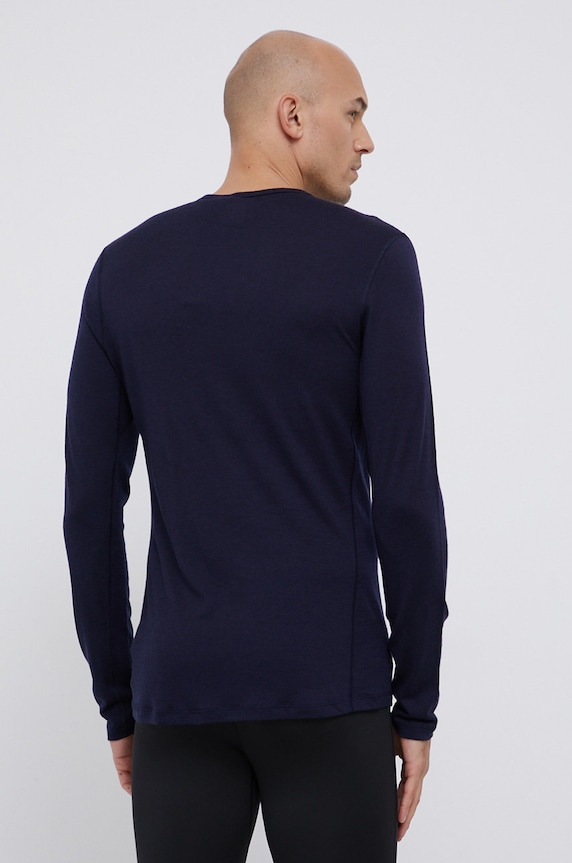 Icebreaker Longsleeve wełniany 200 Oasis LS Crewe IB1043654011 granatowy SS24