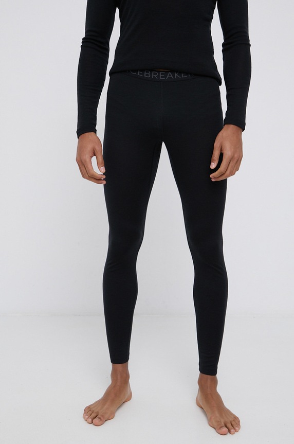 Icebreaker bielizna funkcyjna wełniana dół czarny IB1043690011