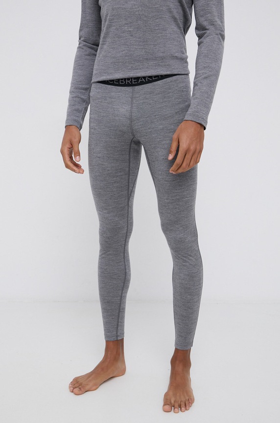 Icebreaker legginsy funkcyjne wełniane 200 Oasis Leggings dół szary IB1043690131