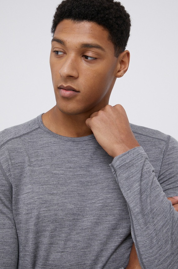 Icebreaker longsleeve funkcyjny wełniany szary IB1043650131