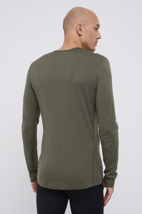 Icebreaker Longsleeve wełniany IB1043650691 zielony AW23