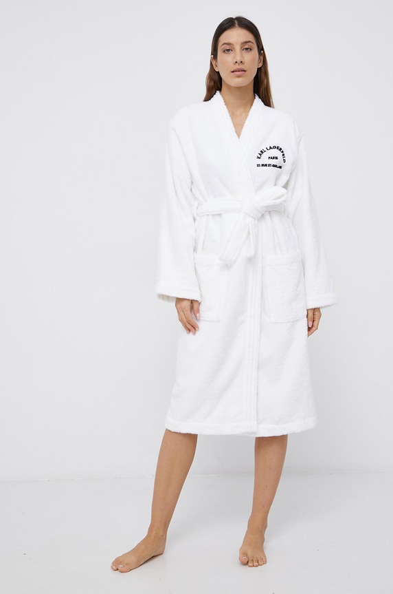 Karl Lagerfeld Szlafrok 215W2180 215W2180 biały AW21