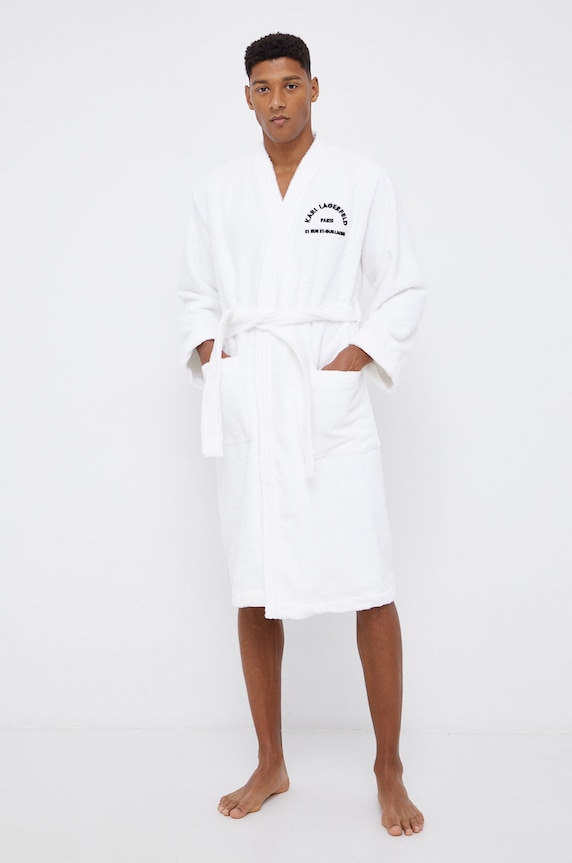 Karl Lagerfeld Szlafrok 215W2180 biały 215W2180