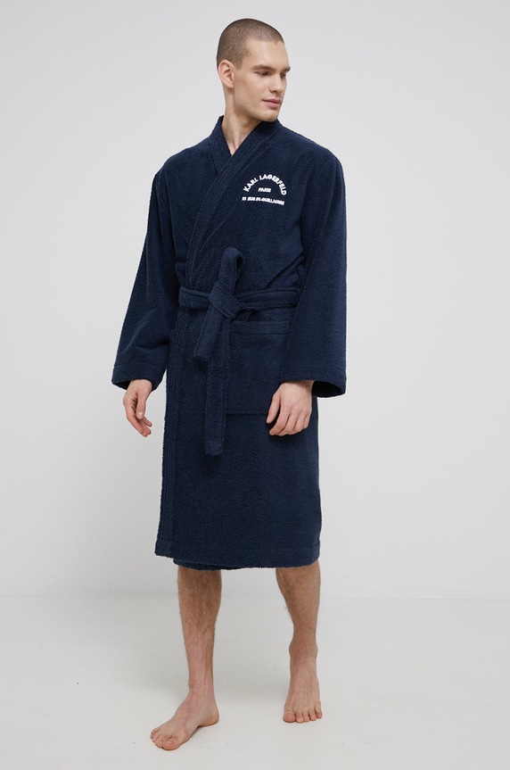 Karl Lagerfeld Szlafrok 215W2180 215W2180 granatowy AW21