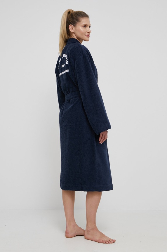 Karl Lagerfeld Szlafrok 215W2180 granatowy 215W2180