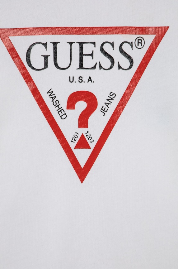 Chłopiec Guess Bluza bawełniana dziecięca L73Q09.KAUG0 biały
