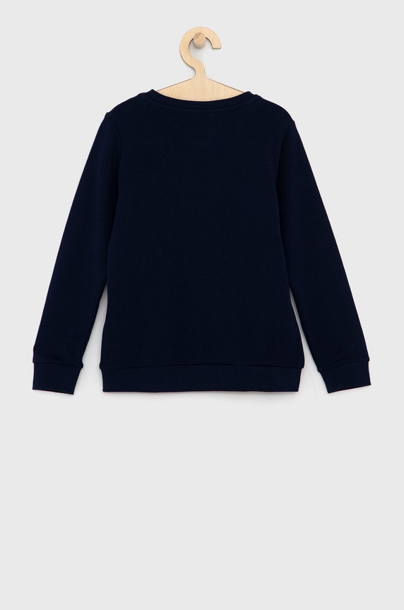 Dječja pamučna dukserica Guess L73Q09.KAUG0 mornarsko plava AW21