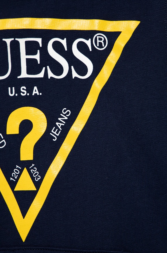 Chłopiec Guess Bluza bawełniana dziecięca L92Q09.KAUG0 granatowy