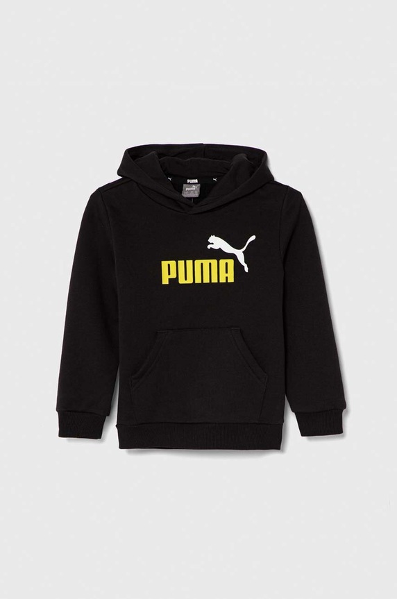 Detská mikina Puma s kapucňou čierna 586987