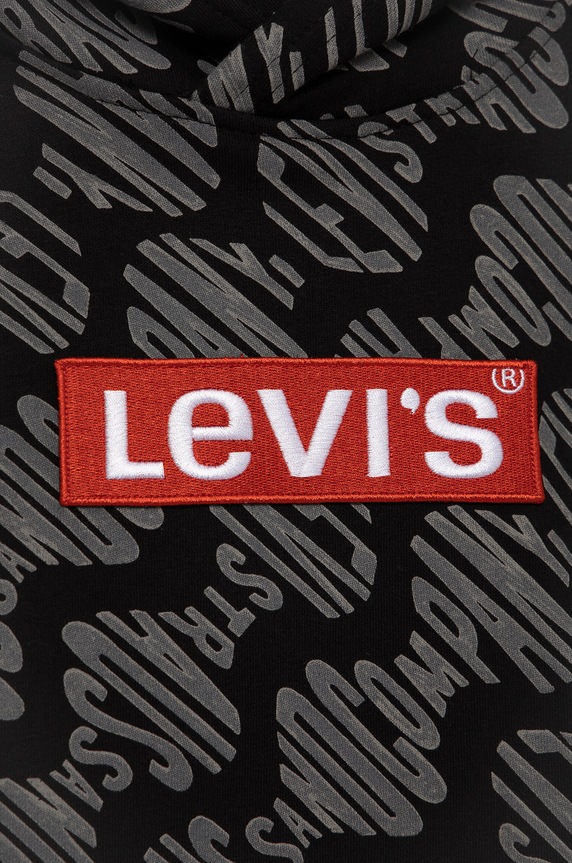 Chłopiec Levi's Bluza bawełniana dziecięca 8ED476.NEW.B czarny