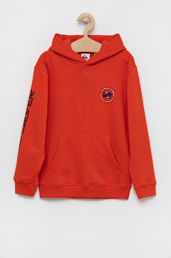 Quiksilver Bluza dziecięca z kapturem pomarańczowy EQBFT03724