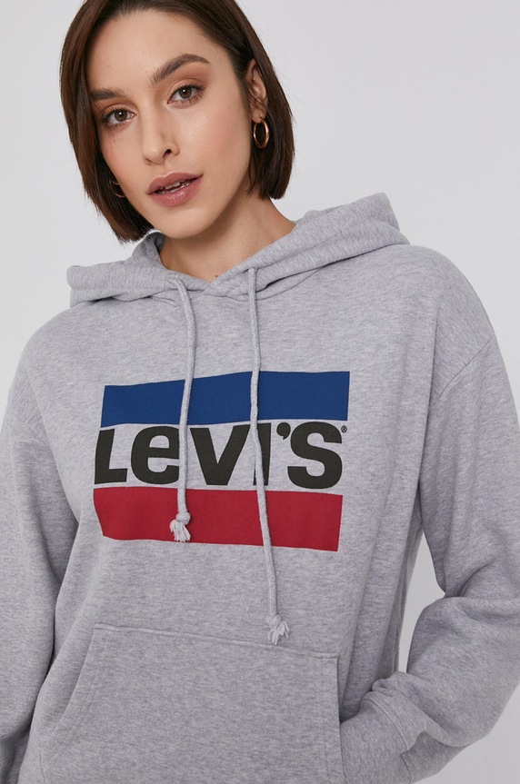 Levi's pamut melegítőfelső szürke 18487.0059