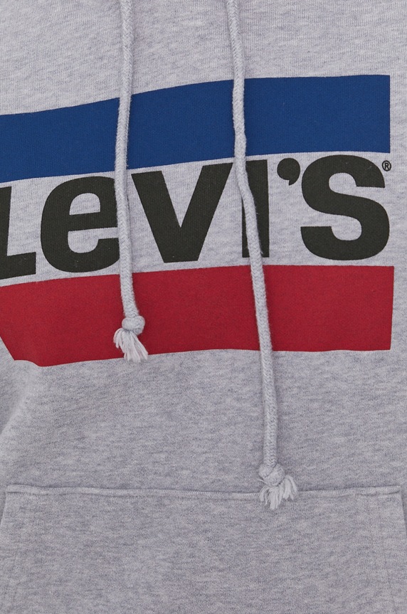Levi's pamut melegítőfelső 18487.0059 szürke