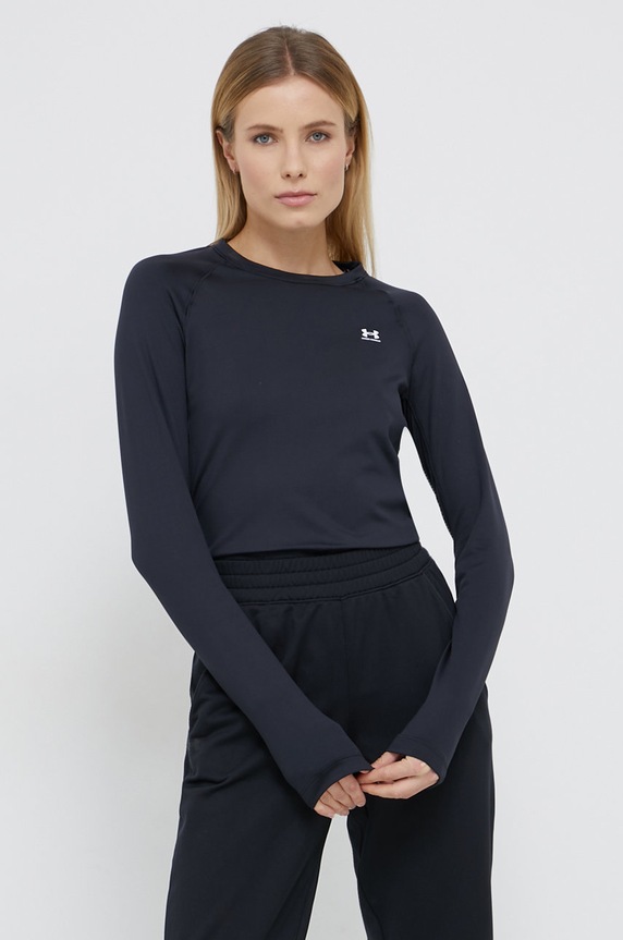 Longsleeve Under Armour 1368701 μαύρο SS24