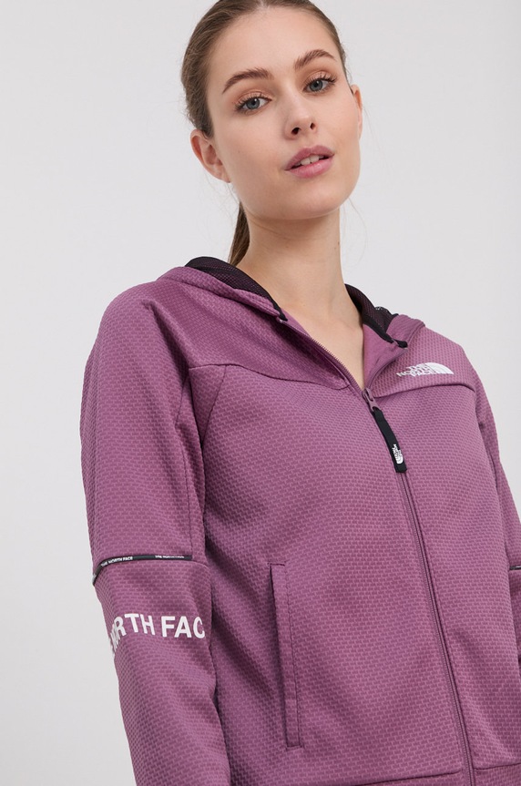 The North Face Bluza z kapturem fioletowy NF0A55HE0H51