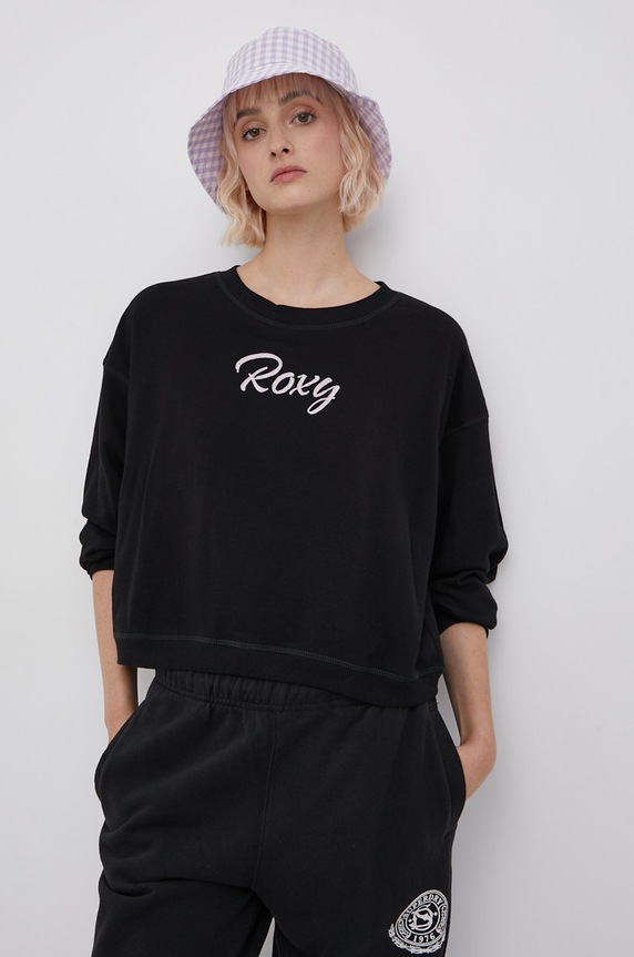 Mikina Roxy černá ERJFT04477