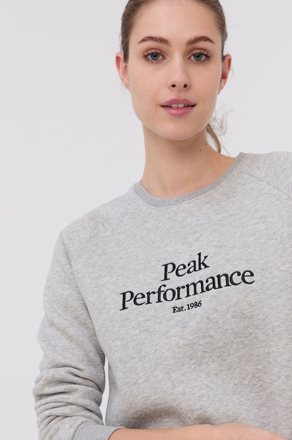 Peak Performance Bluza szary G75637
