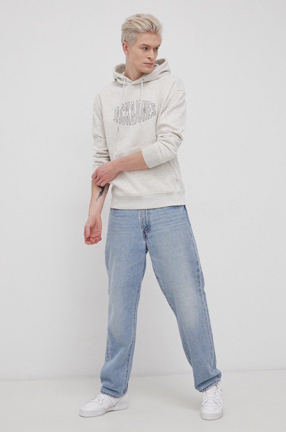 Jack & Jones - Bluza 12194082 szary AW21