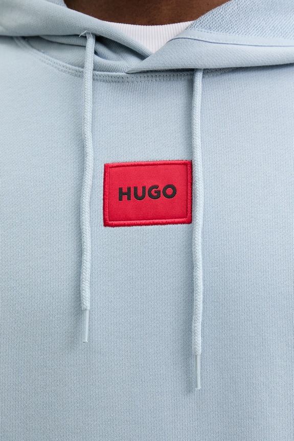 HUGO bluza bawełniana Daratschi214 50458700 niebieski