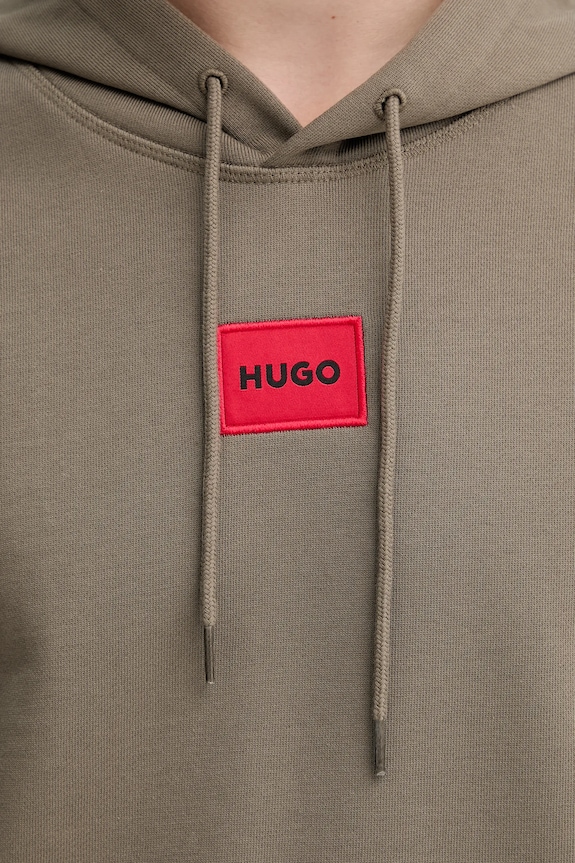 Bavlnená mikina HUGO Daratschi214 50458700 zelená