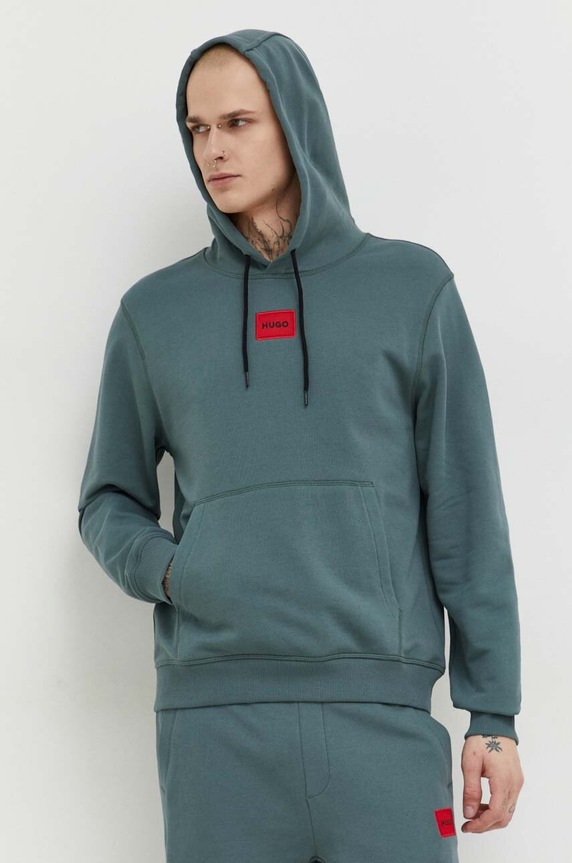 HUGO pamut melegítőfelső pamut zöld 50458700