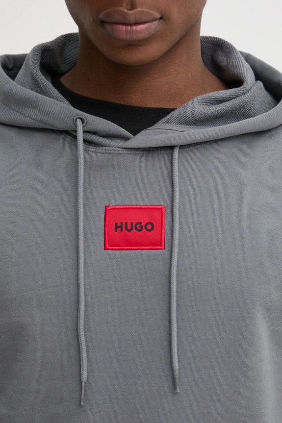 HUGO bluza bawełniana Daratschi214 50458700 szary