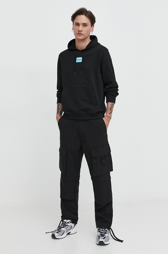 HUGO bluza bawełniana Daratschi214 50458700 czarny AA00