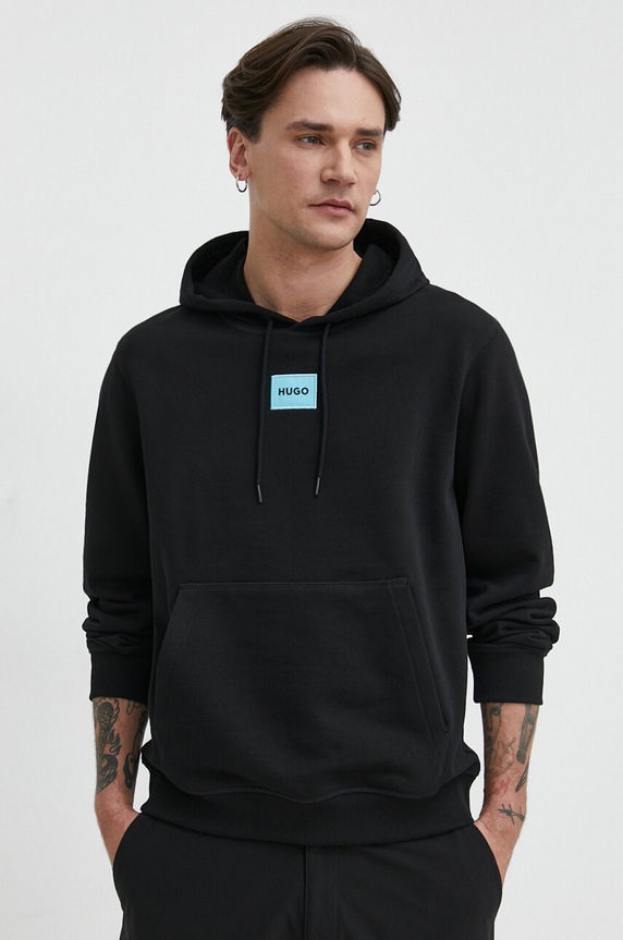 HUGO bluza bawełniana Daratschi214 czarny 50458700