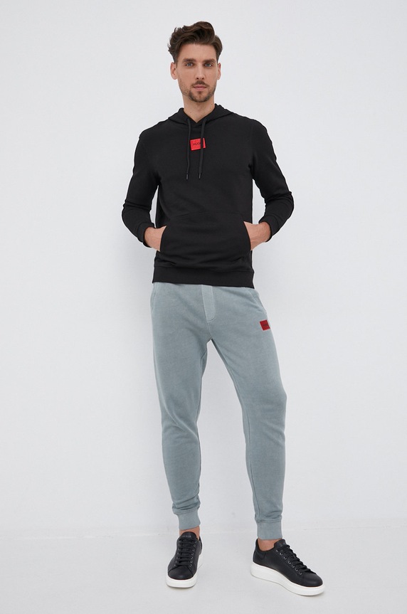HUGO bluza bawełniana Daratschi214 50458700 czarny AA00