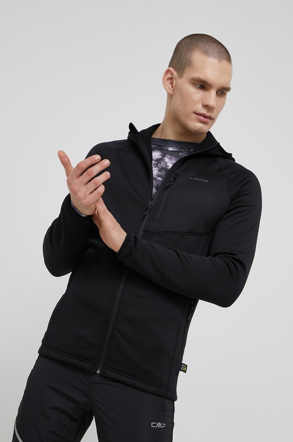 Viking bluza sportowa Jukon z kapturem czarny 730.23.0909