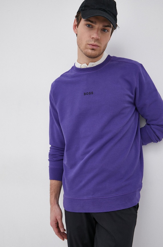 BOSS Bluza 50462828 pozostałe fioletowy 50462828