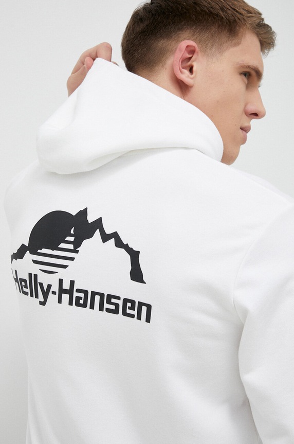 Helly Hansen bluza YU HOODIE 2.0 z kapturem biały 53582