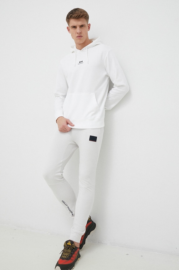 Helly Hansen bluza YU HOODIE 2.0 53582 biały AW24