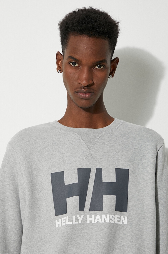 Бавовняна кофта Helly Hansen 34000 сірий