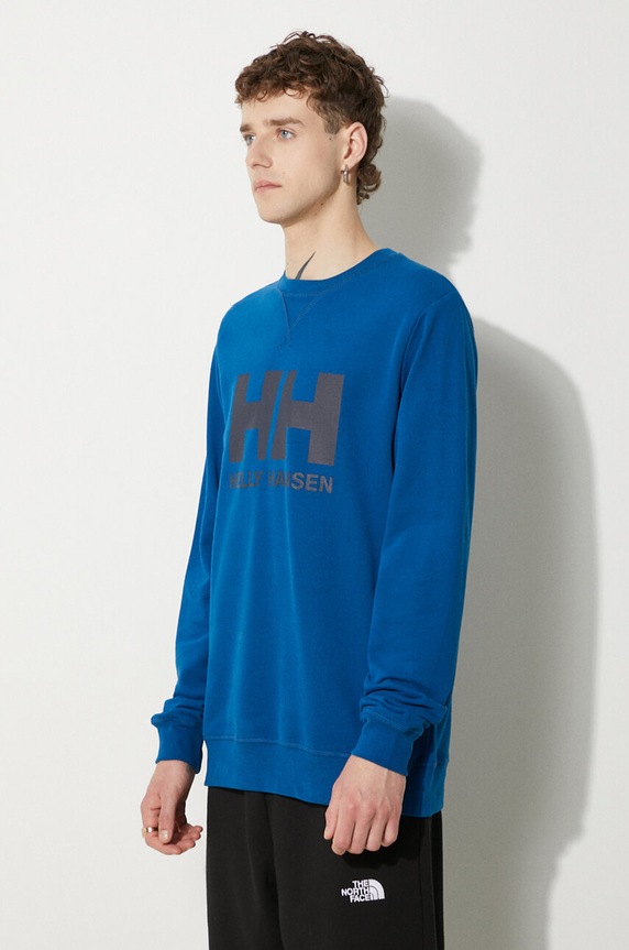 Clothing Helly Hansen cotton sweatshirt 34000 blue