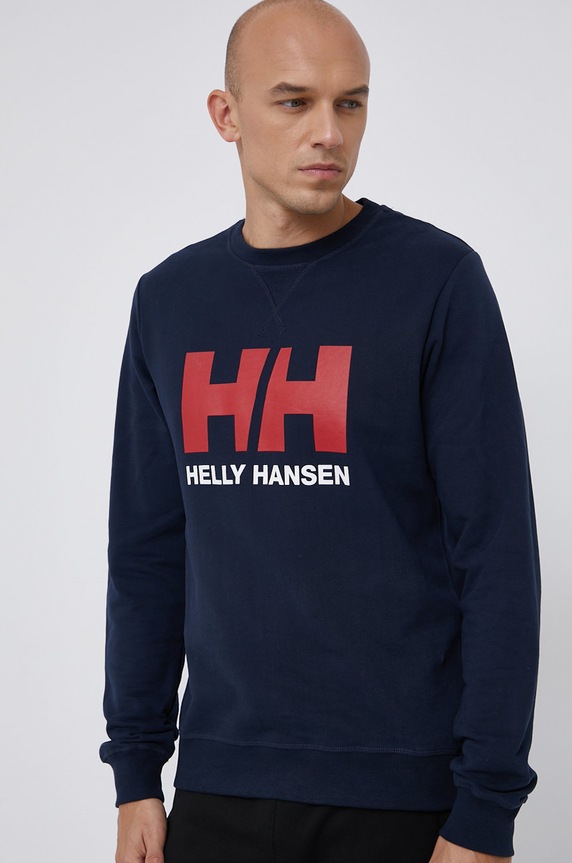 Helly Hansen bluza bawełniana bawełna granatowy 34000