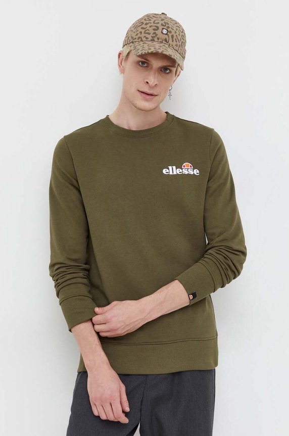 Dukserica Ellesse natpis zelena SHS08784