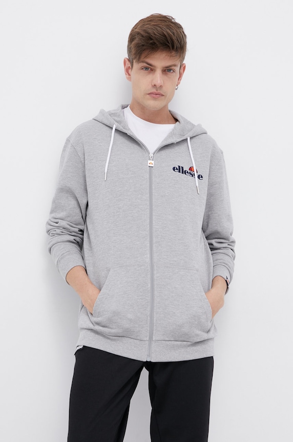 Mikina Ellesse s kapucí šedá SHS08782