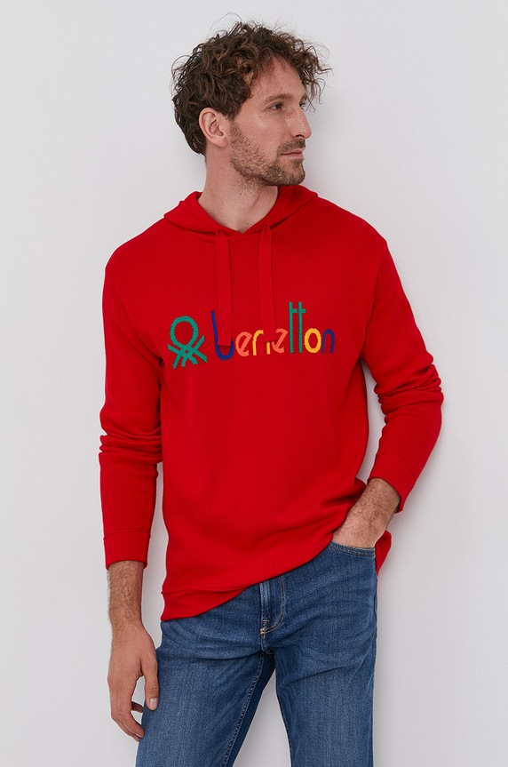 United Colors of Benetton - Sweter 1094K2552.902 czerwony AW21