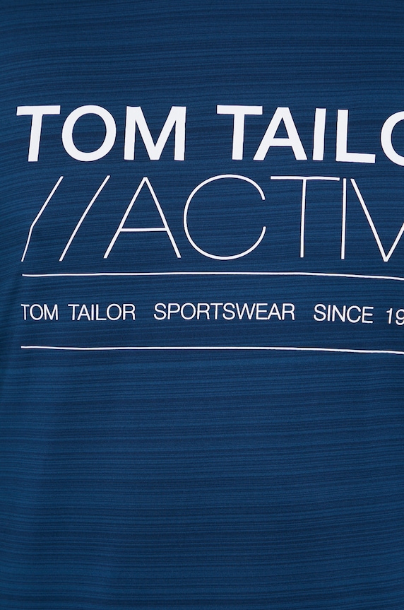 Tričko s dlouhým rukávem Tom Tailor námořnická modř 434509.dkblue