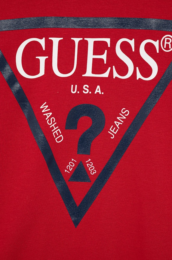 Chłopiec Guess Longsleeve dziecięcy L84I29.K8HM0 czerwony