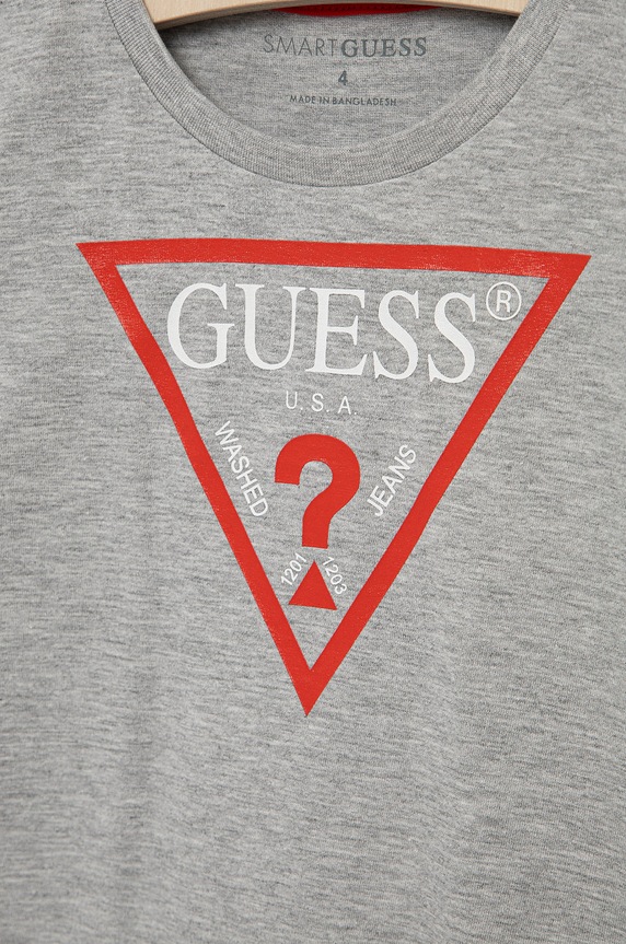 Chłopiec Guess Longsleeve dziecięcy N84I24.K8HM0 szary