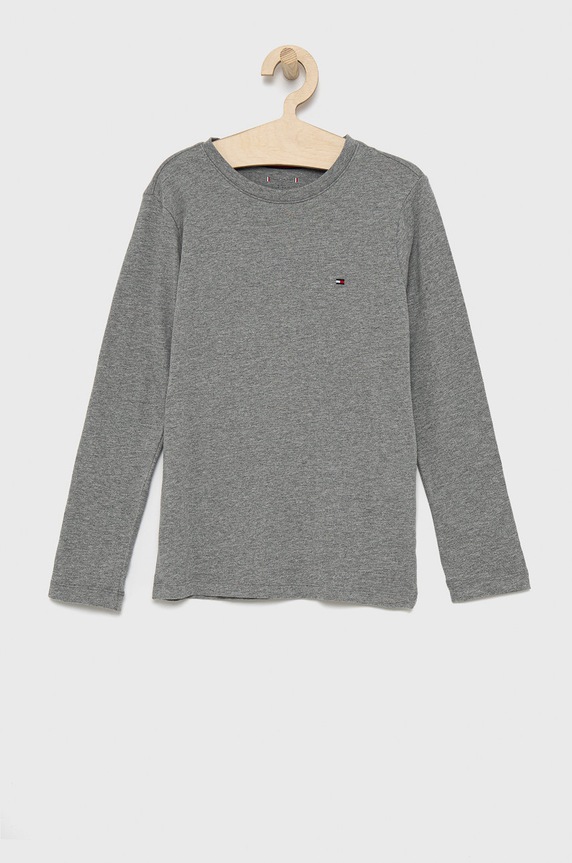 Tommy Hilfiger Longsleeve bawełniany dziecięcy (2-pack) UB0UB00309.4890 szary AW25