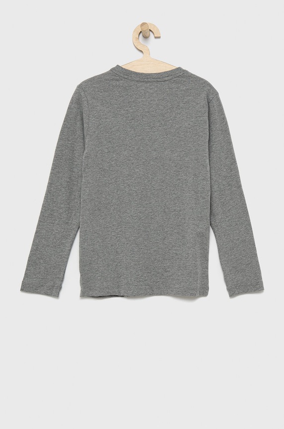 Chłopiec Tommy Hilfiger Longsleeve bawełniany dziecięcy (2-pack) UB0UB00309.4890 szary