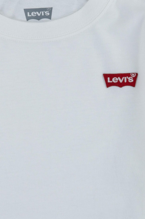 Levi's Longsleeve dziecięcy 8EC706.CO.B biały AW21