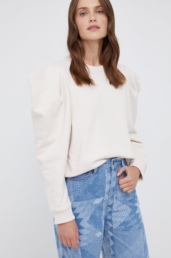 Levi's Bluza bawełniana bawełna beżowy A0310.0000