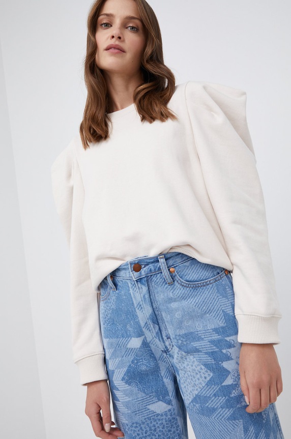 Levi's Bluza bawełniana beżowy A0310.0000