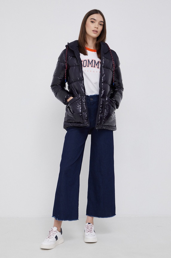 Tommy Hilfiger Longsleeve bawełniany UW0UW03211.4890 biały AW21