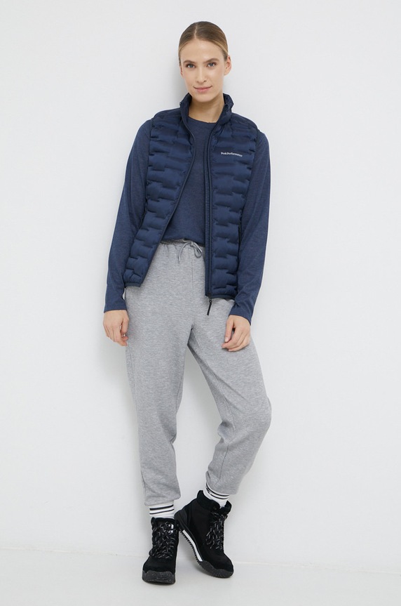 Tričko s dlhým rukávom Jack Wolfskin 1808211 tmavomodrá AW21
