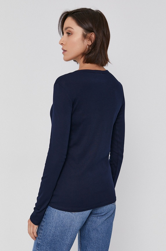 Odjeća Pamučna majica dugih rukava United Colors of Benetton 3GA2E16G0.016 mornarsko plava